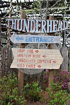 Thunderhead Wooden Coaster at Dollywood theme park in Sevierville, Tennessee