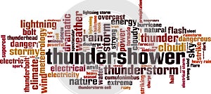 Thundershower word cloud