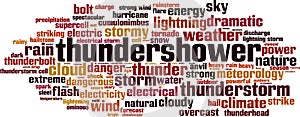 Thundershower word cloud photo