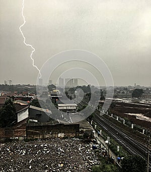 Thunderstorm in afternoon at my place