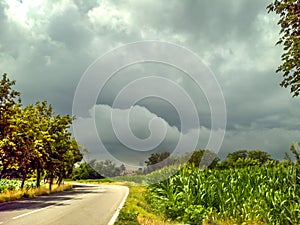 thunderstorm coming photo