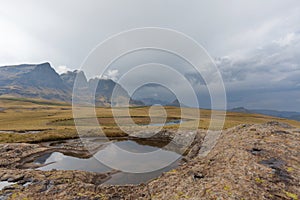 Thunderstorm comming to the peaks