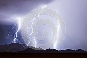 Thunderstorm lightning