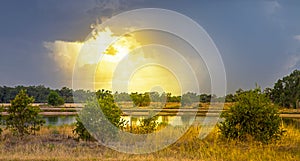 Thunderstorm in the outback at Dubbo Australia