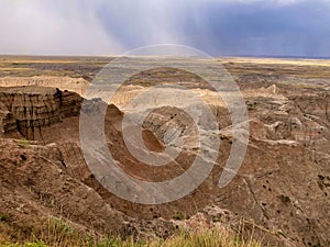 Thunderstorm over the Badlands of South Dakota