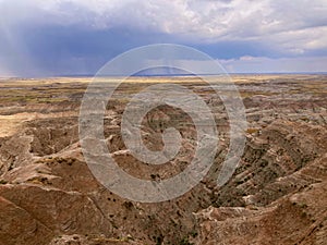 Thunderstorm over the Badlands of South Dakota