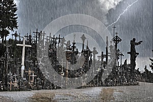 Colina de cruces en Lituania 