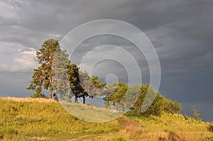 After a thunderstorm at sunset