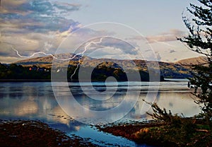 Thunderstorms in the Scottish highlands