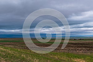 Thunderstorms Storms Over Alberta Prairie, Canada