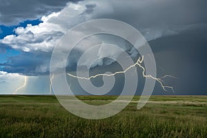 Thunderstorms wrath over the wide reaches of the great plains