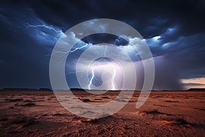 Thunderstruck Horizon: A Desert Spectacle