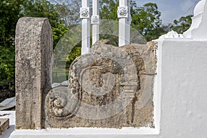 The Thuparama Dagoba at Anuradhapura in Sri Lanka.