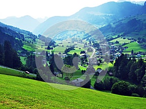 Thur River valley in the Toggenburg region