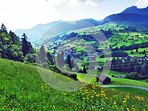 Thur River valley in the Toggenburg region