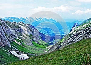 Thur River valley in the Toggenburg region