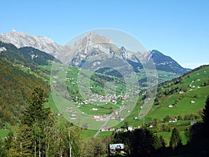 Thur River Valley in the Toggenburg region, and between the mountain ranges of Churfirsten and Alpstein, Starenbach