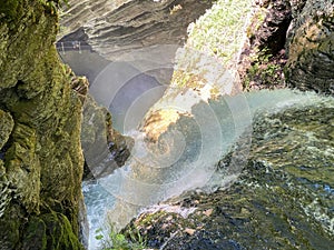 Thur Waterfalls or ThurwasserfÃ¤lle oder ThurfÃ¤lle Thurfaelle or Thurfalle on the Thur River and in the Obertoggenburg region