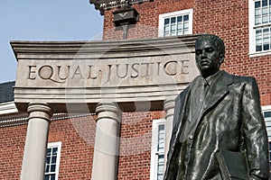 Thurgood Marshall monument, Annapolis, MD photo