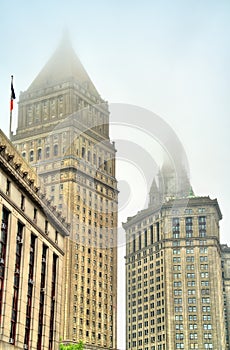 Thurgood Marshall United States Courthouse and Manhattan Municipal Building in New York City photo