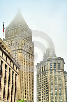 Thurgood Marshall United States Courthouse and Manhattan Municipal Building in New York City