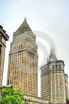 Thurgood Marshall United States Courthouse and Manhattan Municipal Building in New York City photo