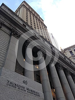 Thurgood Marshall United States Courthouse in Manhattan. photo