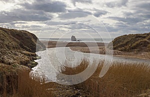 Thurlestone Rock, Devon, England