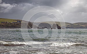 Thurlestone Rock, Devon, England