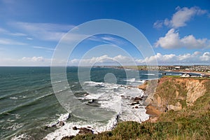 Thurlestone Southwest coastal path the great ledge, devon