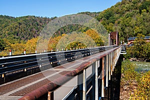 Thurmond Bridge over the New River in Thurmond, West Virginia photo