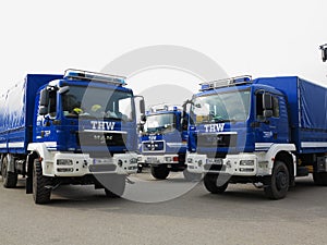 THW brigade trucks