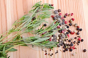 Thyme with peppercorn