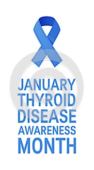 Thyroid awareness month vector concept