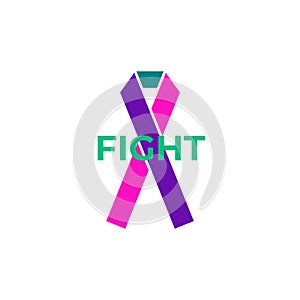 Thyroid cancer awareness EPS vector file