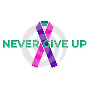 Thyroid cancer awareness EPS vector file