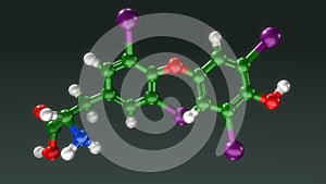 Thyroxine structure photo