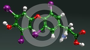 Thyroxine structure photo