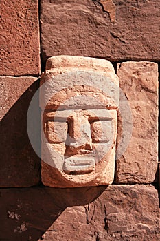 Tiahuanaco stone face