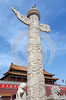 Tian'anmen ornamental columns photo