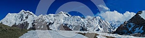 Tian Shan mountains snow peaks long panorama