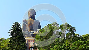 Tian tan big buddha at lantau, hong kong