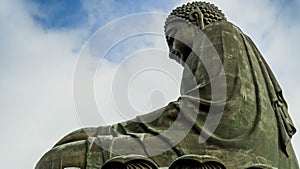 Tian Tan Buddha from below