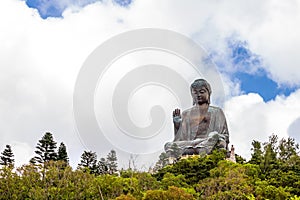 Tian Tan Buddha, Big Budda, The enormous Tian Tan Buddha at Po Lin Monastery in Hong Kong.