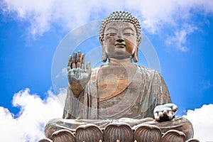 Tian Tan Buddha, Big Budda, The enormous Tian Tan Buddha at Po Lin Monastery in Hong Kong.