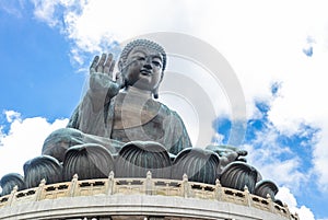 Tian Tan Buddha, Big Budda, The enormous Tian Tan Buddha at Po Lin Monastery in Hong Kong.
