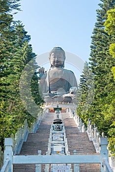 Tian Tan Buddha. a famous Tourist spot in Ngong Ping, Hong Kong.