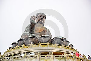 Tian Tan Buddha statue near Po Lin Monastery, Lantau Island, Hong Kong