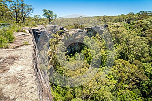 Tianjara Falls in the summer in New South Wales, Australia