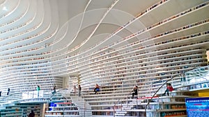 The Tianjin Binhai library in Tianjin, China